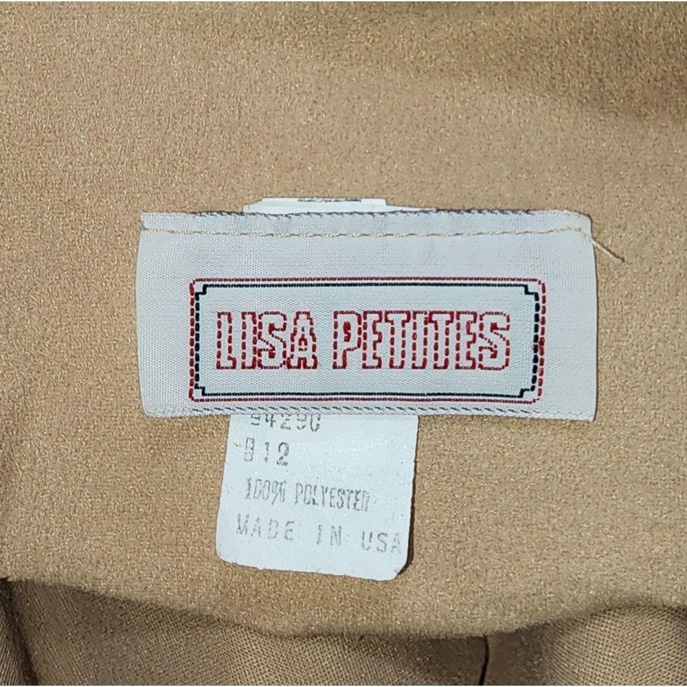 Vintage 60's or 70's Lisa Petites Women's Brown Button Dress - Picture 10 of 10
